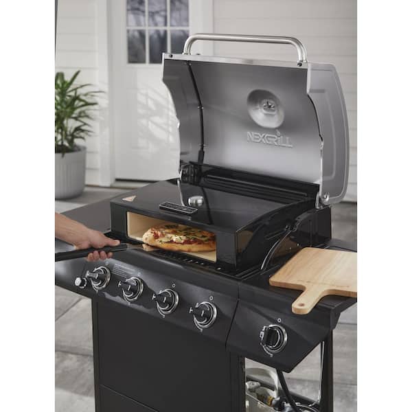 Nexgrill 720-0925P 4-Burner Propane Gas Grill in Black with Side Burner and Stainless Steel Main Lid - 3