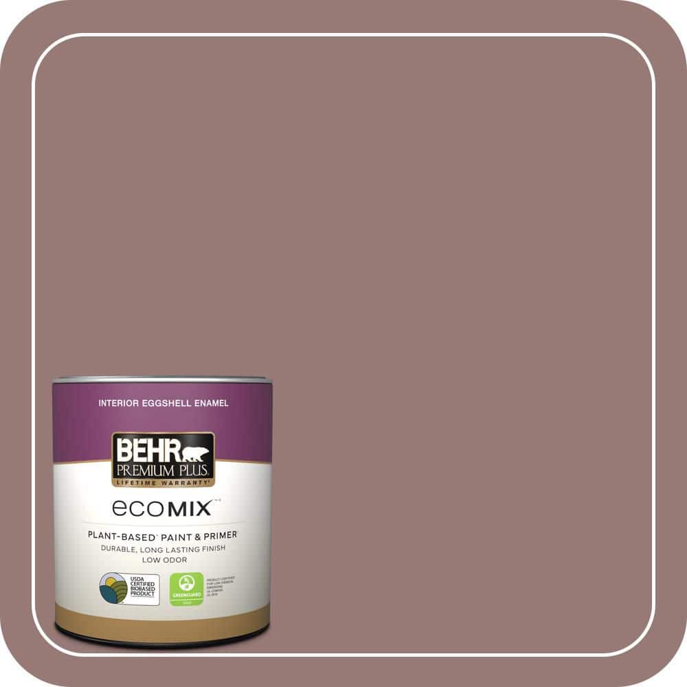 1 qt. #130F-5 Mushroom Basket Eggshell Enamel EcoMix Plant-Based Interior Paint & Primer price history on PriceWatchPro