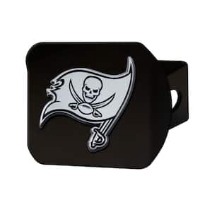 NFL - Tampa Bay Buccaneers 3D Chrome Emblem on Type III Black Metal Hitch Cover