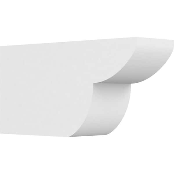 Ekena Millwork 6 in. x 10 in. x 20 in. Standard Crestline Architectural Grade PVC Rafter Tail Brace