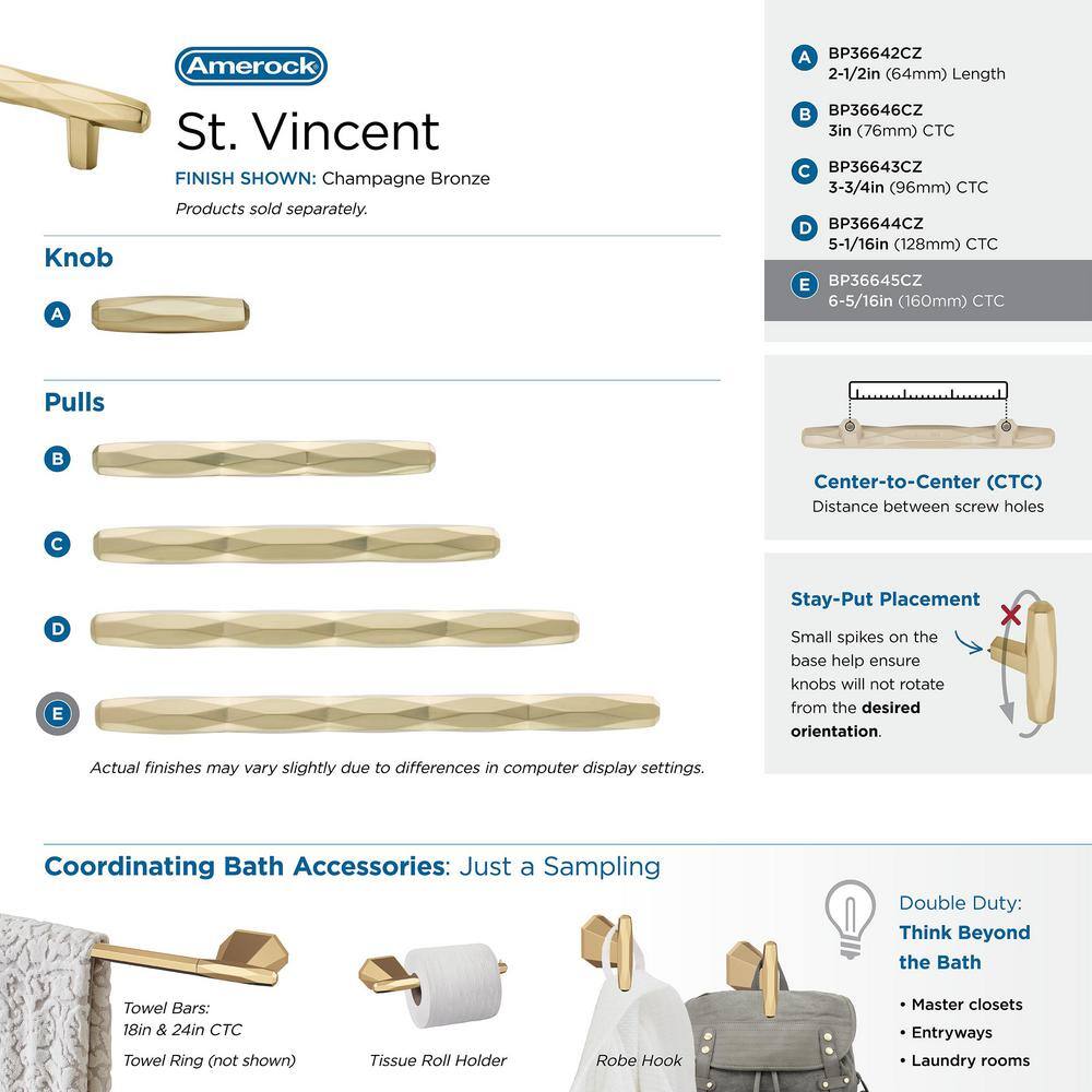 Champagne Bronze Modern Bar Cabinet Pull with Mounting Hardware