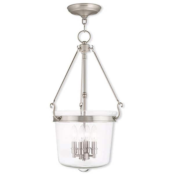Rockford 4 Light Brushed Nickel Pendant