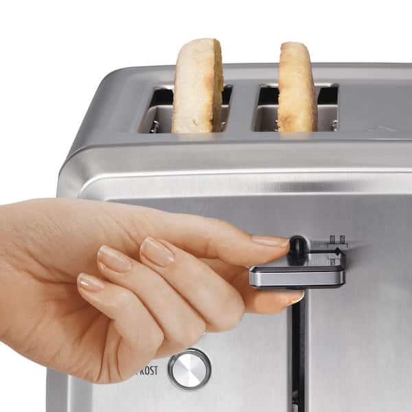 2 Slice Stainless Steel Toaster with Extra-Wide Slot, LED Display