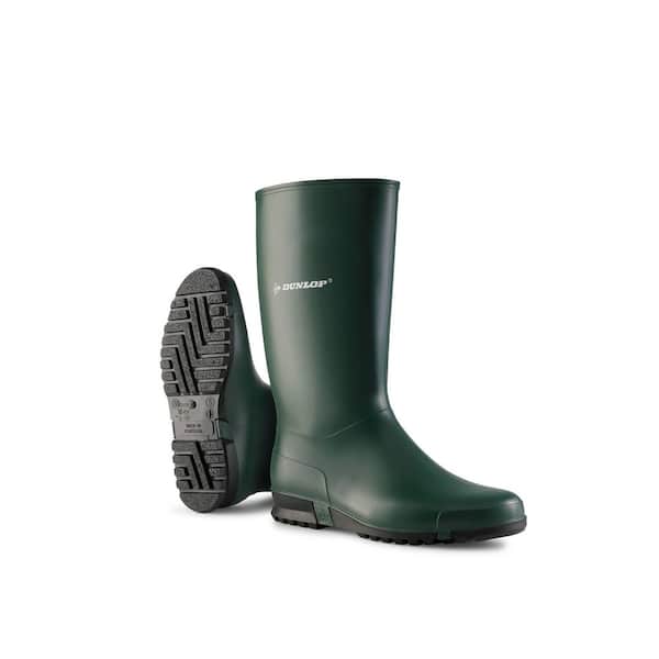 Women's-Sport-Low Calf-PVC-Rain Boots-Heritage Green/Black-Size 9