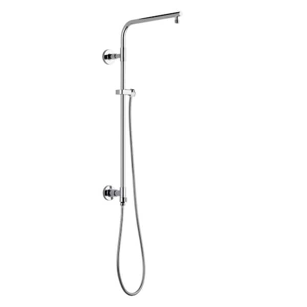 Delta Emerge Round Contemporary 26 in. Column Shower Bar in Lumicoat Chrome