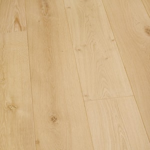 Maybecks French Oak 5/8 in.T x 9.4 in.W Tongue and Groove Wire Brushed Engineered Hardwood Flooring (34.10 sq. ft./case)