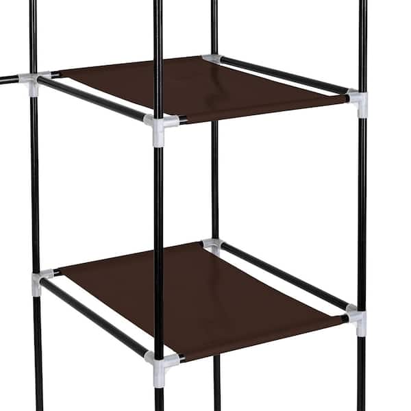Honey-Can-Do Steel and MDF Z-Frame Double Rod Wardrobe with