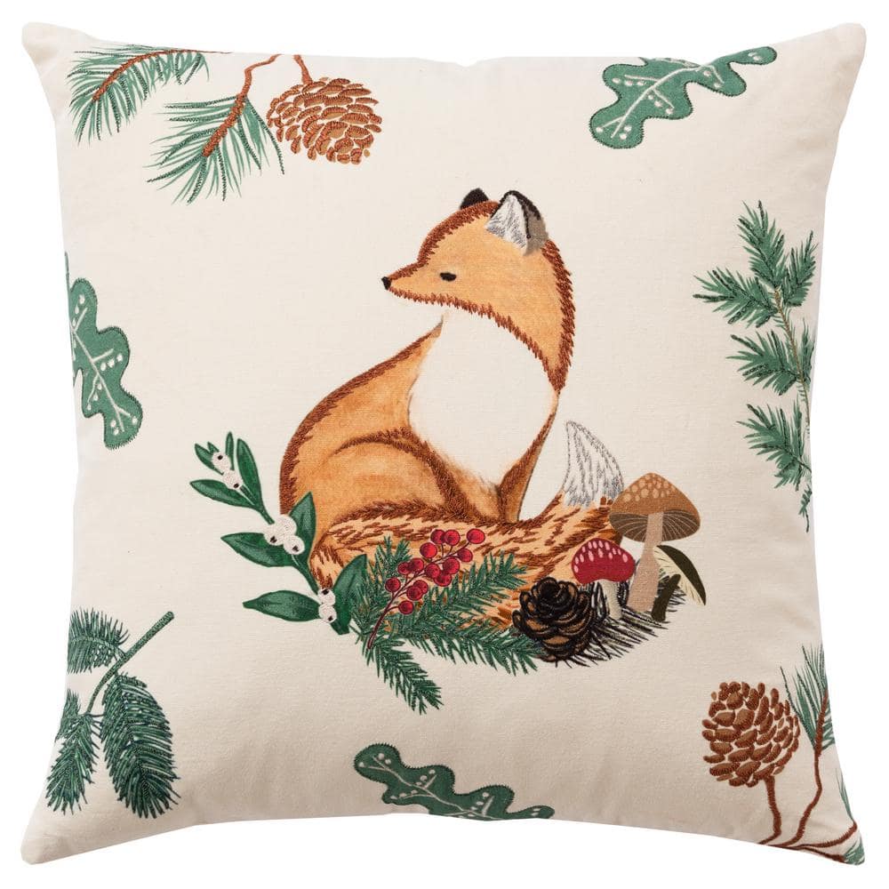 Eastern Accents Holiday Two Turtle Doves Throw Pillow Cover
