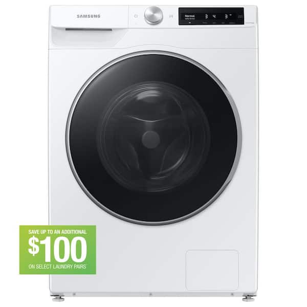 Samsung 2.5 cu. ft. Compact Front Load Washer in White with AI Smart Dial and Super Speed Wash