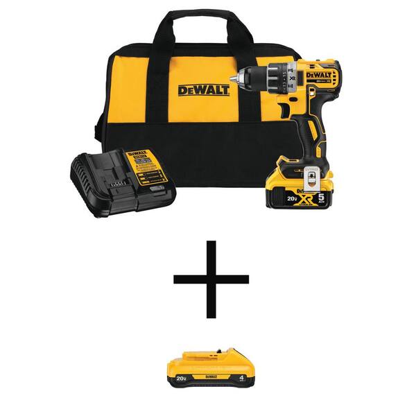 DEWALT 20-volt Max Brushless Drill (1-Battery Included, Charger