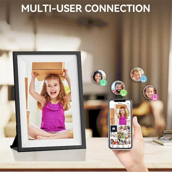 Frameo 8" Digital Photo Frame - Touch Screen, WiFi, 16GB Storage, Auto-Rotate, Share Photos Instantly Via App