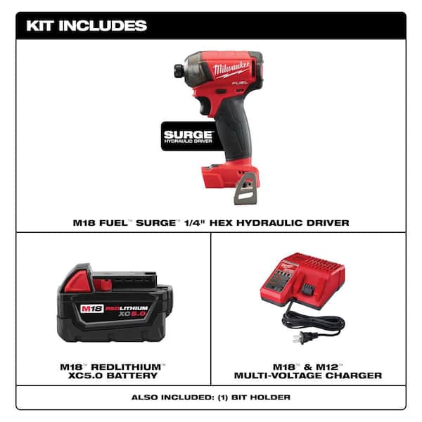 Milwaukee M18 FUEL SURGE 18V Lith-Ion Brushless Cordless 1/4 in