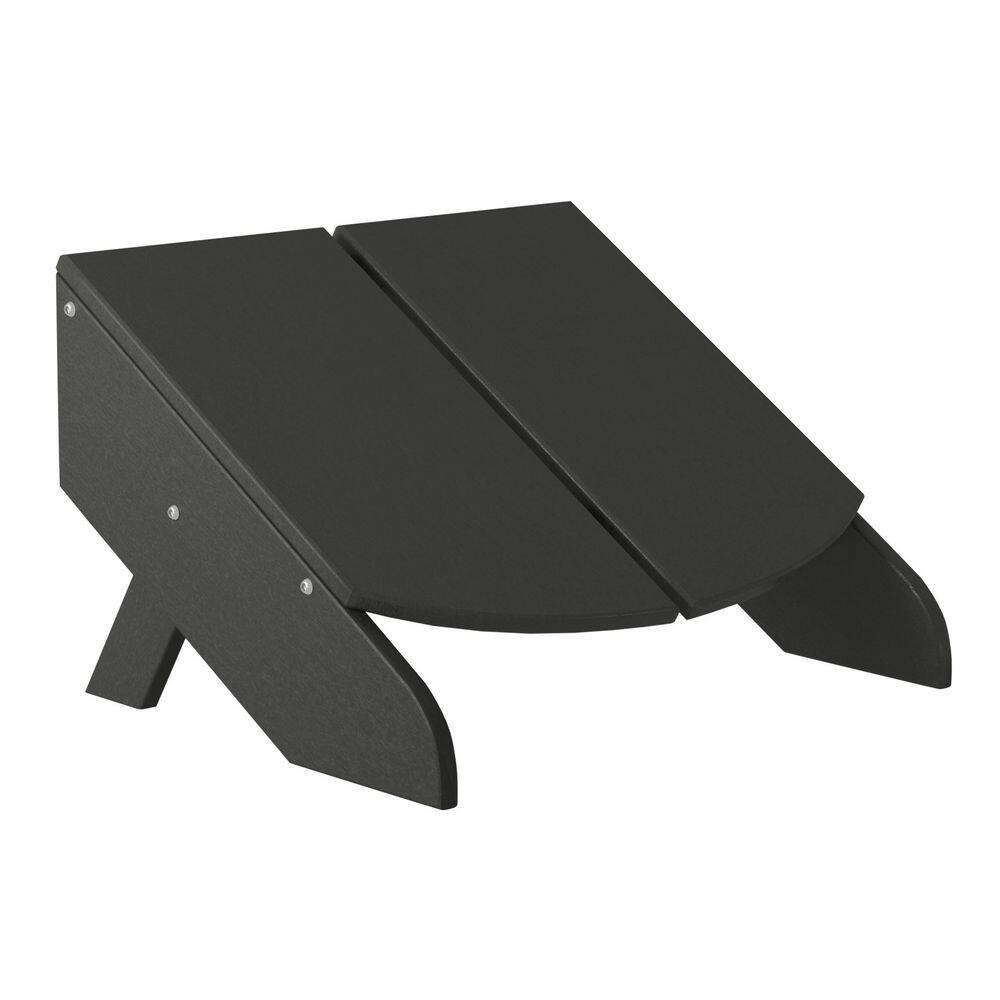 Coastin Gray Poly Plastic Outdoor Patio Weather Resistant Modern Foldable Adirondack Chair Ottoman price history on PriceWatchPro
