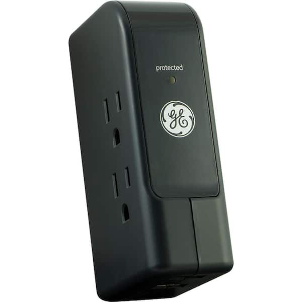 GE 3-Outlet and 2-USB Port 2.1 Amp Travel Surge Protector