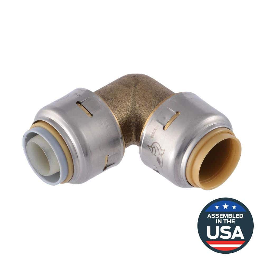 Max 1/2 in. Push-to-Connect Brass 90-Degree Polybutylene Conversion Elbow Fitting price history on PriceWatchPro