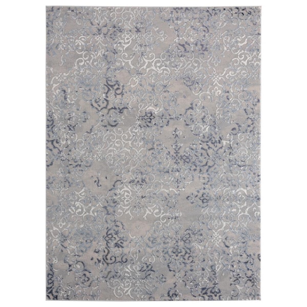 United Weavers Cascades Marblemount Blue 1 ft. 11 in. x 3 ft. Accent Rug