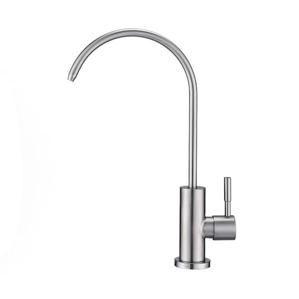 PROOX Drinking Water Filter Faucet with Single Handle for Water Filtration Systems in Brushed Nickel