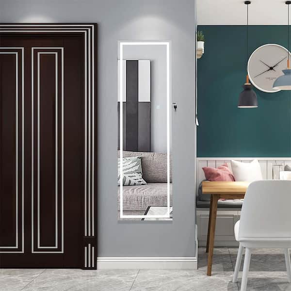 Blisstyle 14.25 in. W x 43.3 in. H Rectangle Frameless Mirror Wall Mirror Wall Decor Mirror