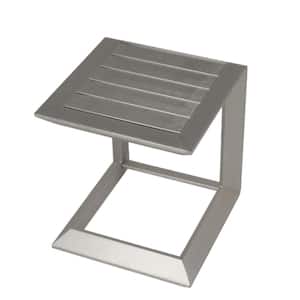 All Aluminum Outdoor Coffee Table, Silver