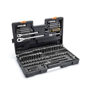 1/4 in. x 3/8 in. x 1/2 in. SAE/MM Mechanics Hand Tool Set (185-Piece)