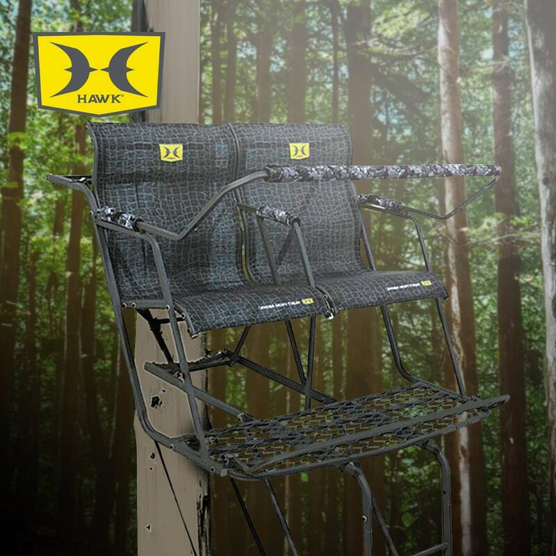 18 ft. Durable Steel Denali 2-Man Ladder Treestand with Safe-Tread Steps