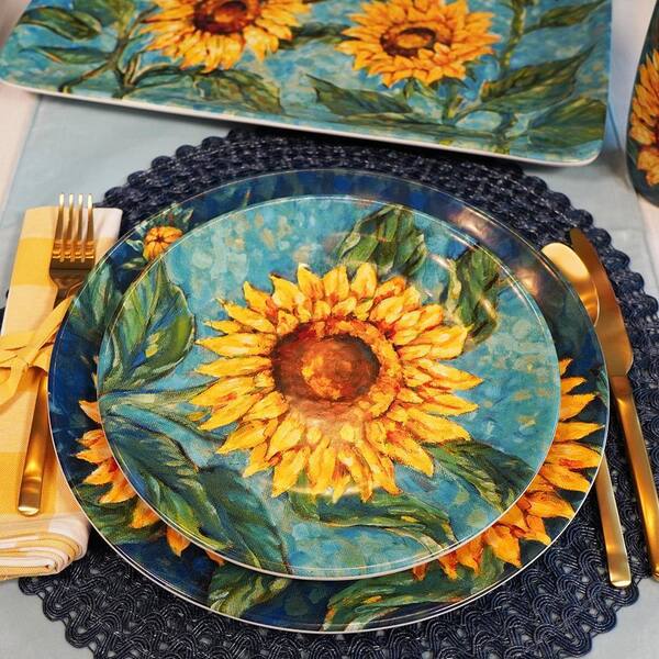 Certified International Multicolor Sunflowers Earthenware Dinner