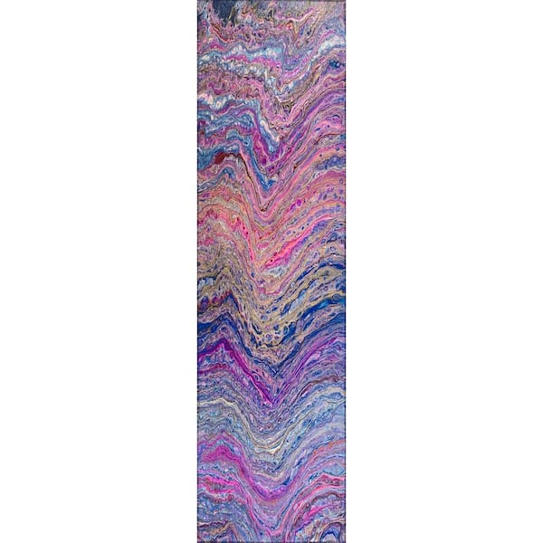 Addison Rugs Karina Multi 2 ft. 3 in. x 7 ft. 6 in. Geometric Indoor/Outdoor Area Rug