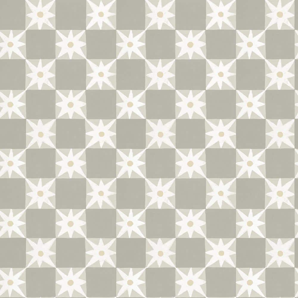 Stardust Warm Grey Checkerboard Peel and Stick Wallpaper price history on PriceWatchPro