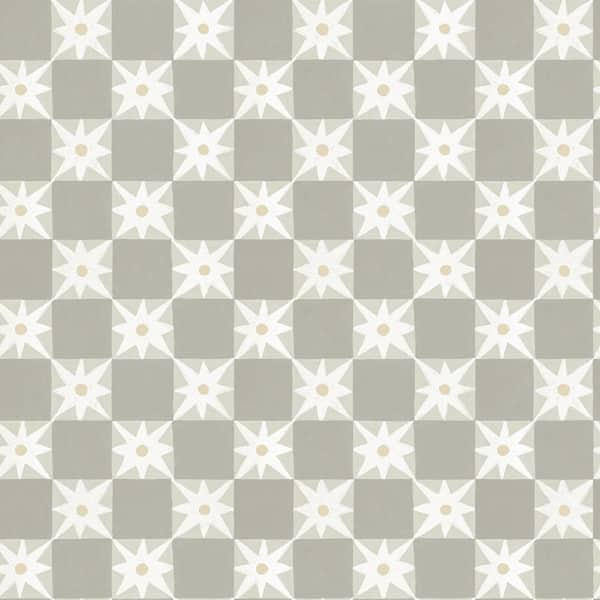 York Wallcoverings Stardust Warm Grey Checkerboard Peel and Stick Wallpaper