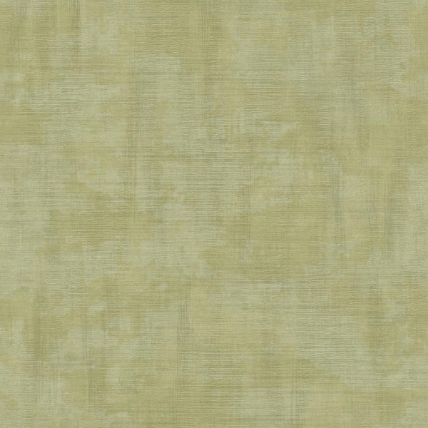 Unbranded Italian Design Green Textured Linen Effect Matte Finish Non-Pasted Vinyl on Non-Woven Wallpaper Sample