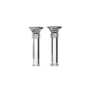 10 in. Treviso Clear Crystal Candlesticks (Set of 2)