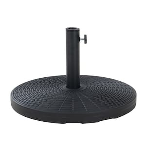 Universal 55 lbs. Heavy-Duty Cement Filled Patio Umbrella Base in Black