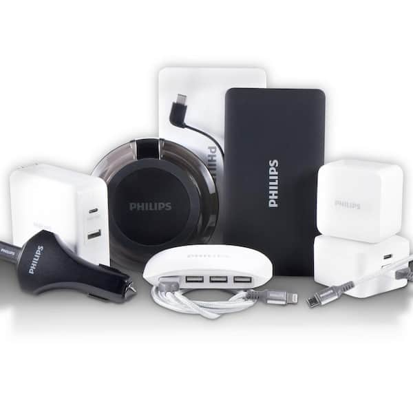 Philips 27-Watt 1 USB-C Port Car Charger with Power Delivery, Black  DLP2559Q/37 - The Home Depot