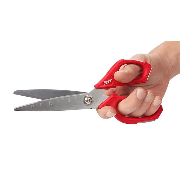 Milwaukee Jobsite Straight Scissors with PACKOUT Tool Box