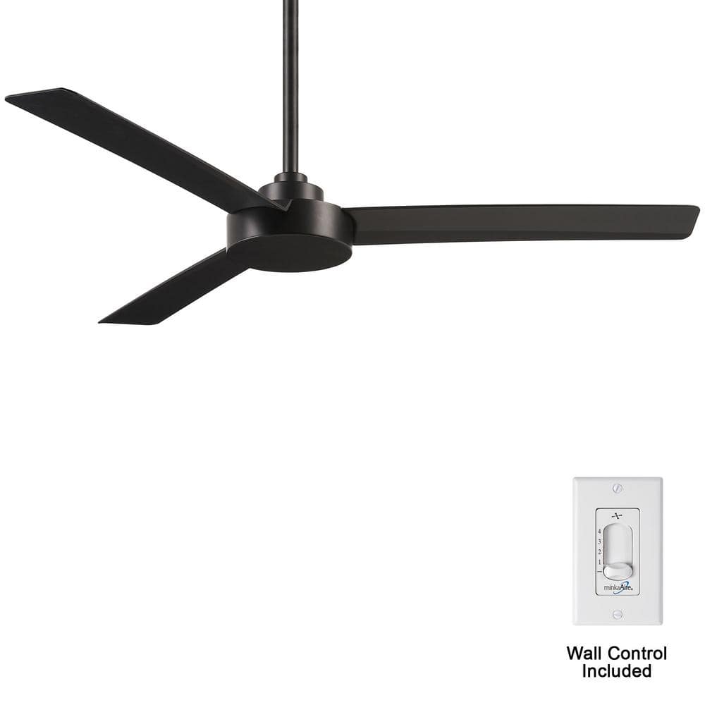 MINKAAIRE Roto 52 in. Indoor Coal Ceiling Fan with Wall Control F524CL The Home Depot