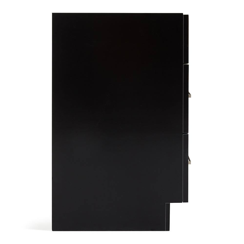 Hamlet 36" Black Solid Wood Freestanding Vanity Cabinet