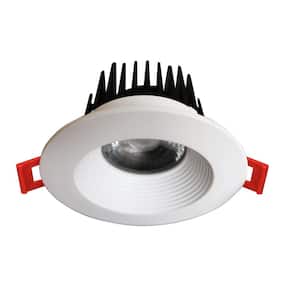 3 in. White 3000K Canless Remodel Baffle Integrated LED Recessed Light Kit