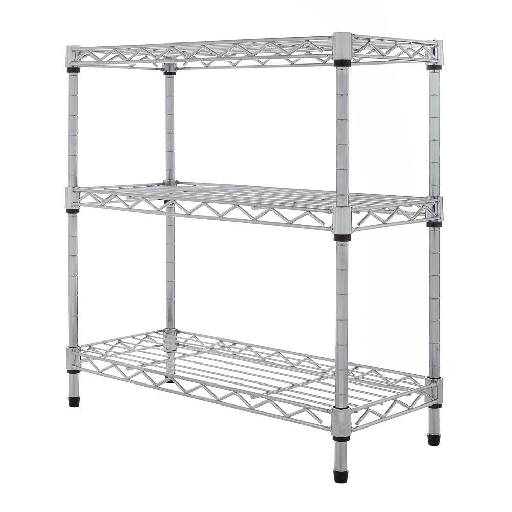 UltraZinc Compact 3-Tier Mini Steel Wire Organizer for Countertop and Cabinet