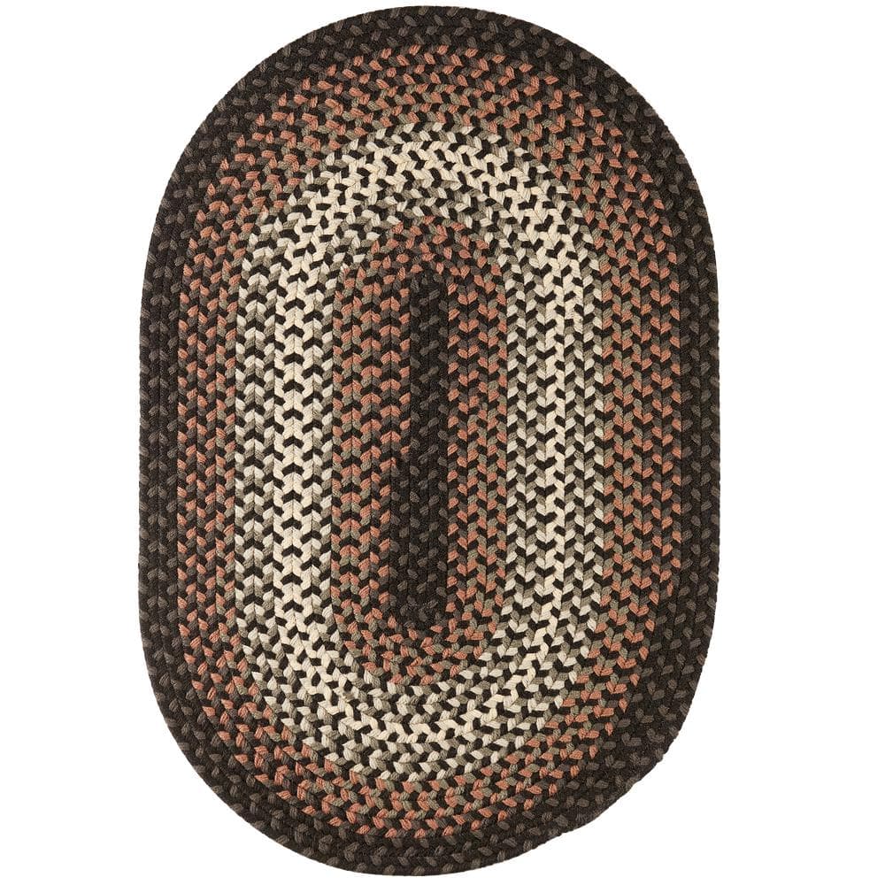 Pioneer Black Multi 2 ft. x 4 ft. Oval Indoor/Outdoor Braided Area Rug price history on PriceWatchPro