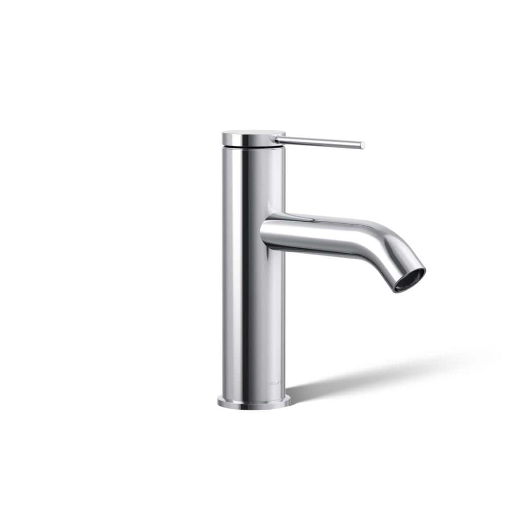 Polished Chrome Single-Handle Bathroom Sink Faucet