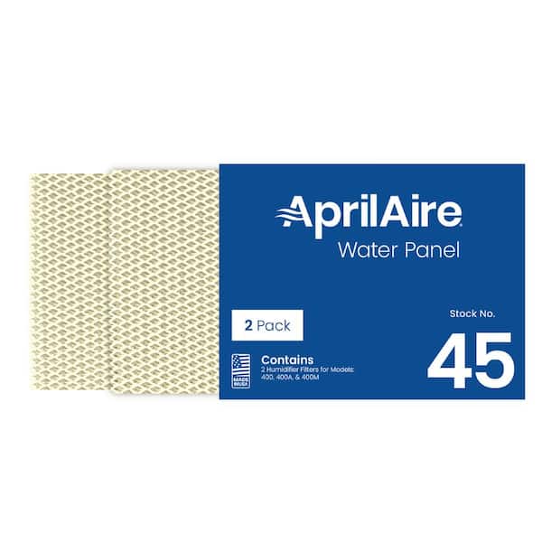 AprilAire 45 Replacement Water Panel for Whole-House Humidifier Models 400,400A and 400M (2-Pack)