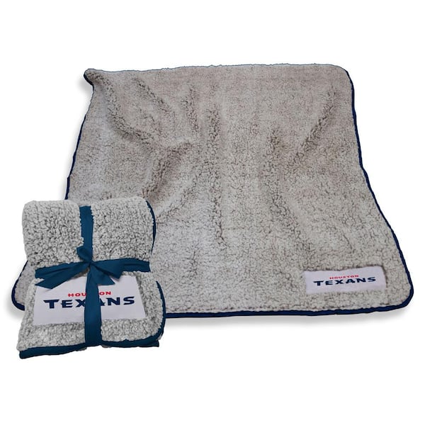 logobrands Houston Texans Oatmeal Frosty Fleece Throw
