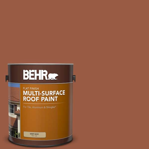 BEHR 1 gal. #RP-25 Terra Stone Flat Multi-Surface Exterior Roof Paint