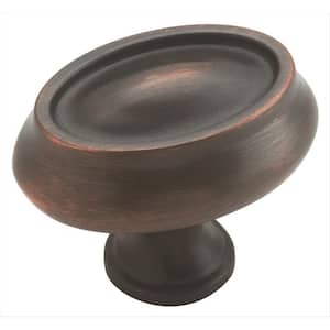 Manor 1-1/2 in (38 mm) Length Oil-Rubbed Bronze Oval Cabinet Knob