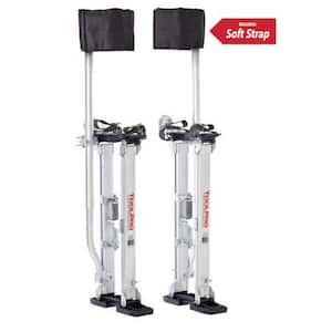 24 in. to 40 in. Aluminum Drywall Stilts with Soft Straps
