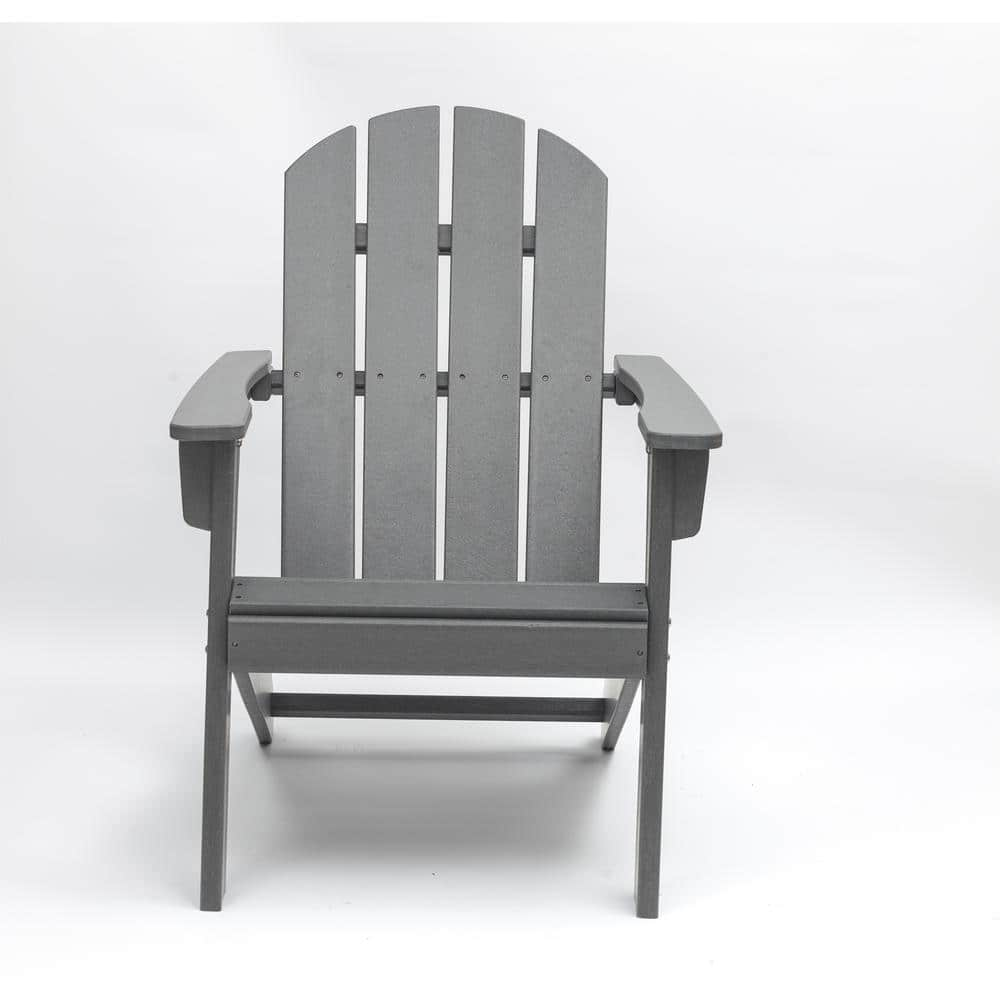 TIRAMISUBEST Gray Flodable HDPE Plastic Adirondack Chair WXXXY2021 2 HS   Tiramisubest Plastic Adirondack Chairs Wxxxy2021 2 Hs 64 1000 