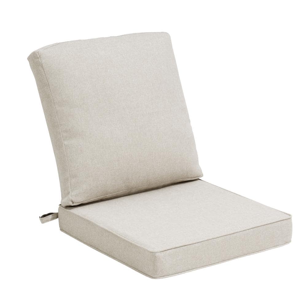 22 in. x 21 in. 1-Piece Deep Seat Outdoor Adirondack Chair Cushion Set in B