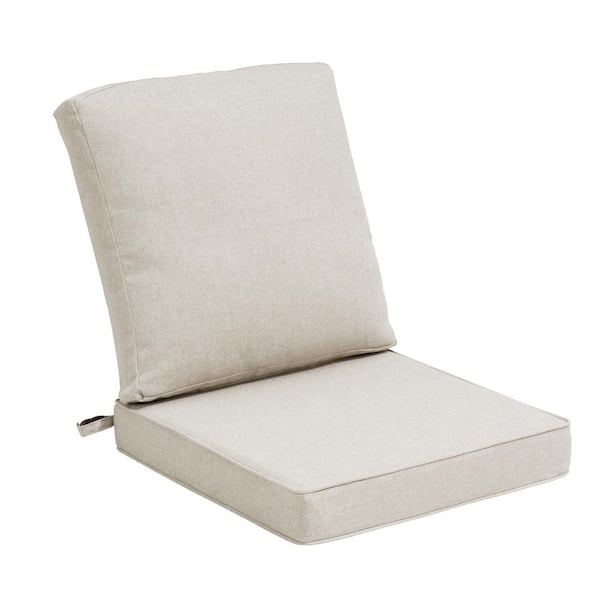 Unbranded 22 in. x 21 in. 1-Piece Deep Seat Outdoor Adirondack Chair Cushion Set in Beige Gray