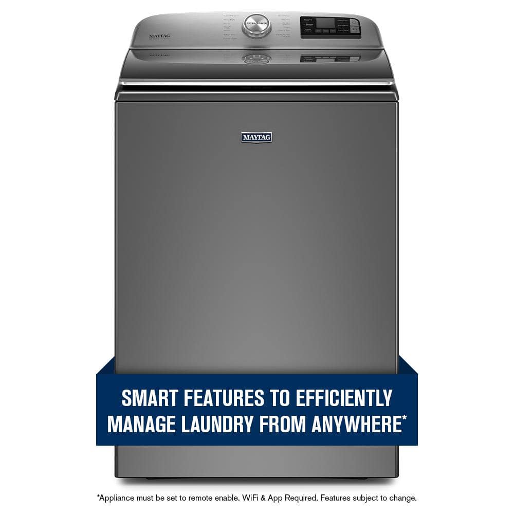 5.2 cu. ft. Smart Capable Metallic Slate Top Load Washing Machine with Extra Power, ENERGY STAR