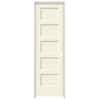 JELD-WEN 24 In. X 80 In. Conmore French Vanilla Paint Smooth Solid Core ...